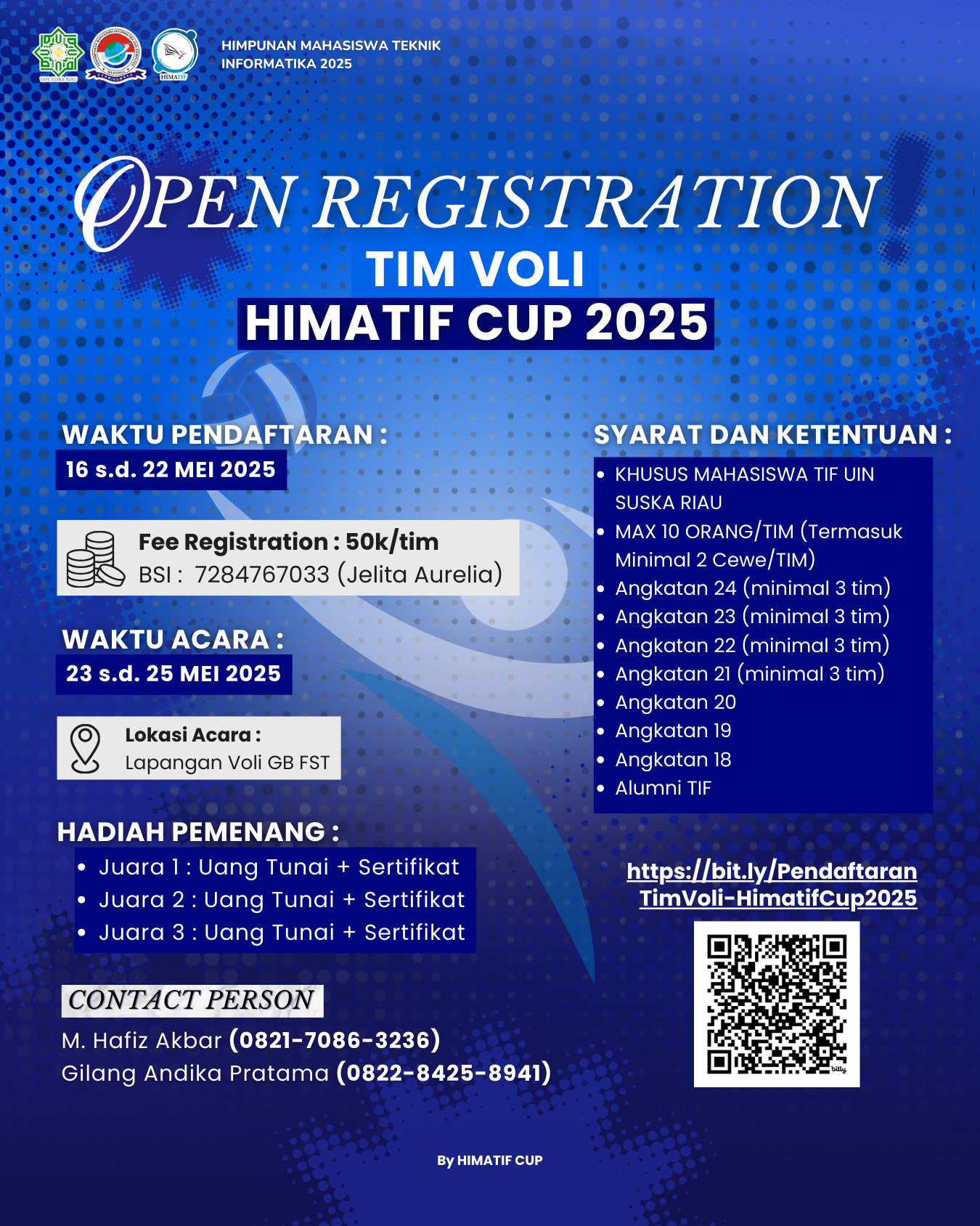 OPREG PESERTA VOLI HIMATIF CUP
